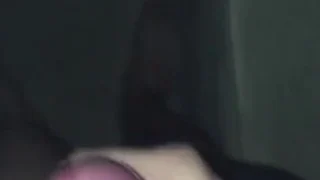 Uncut dude jerks off and cums all over wall