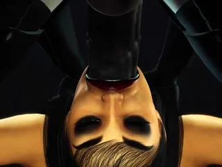 A super sexy brunette gets fucked by humanoid robot shemale