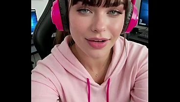 AI generated video of an unreal blowjob