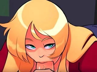 Big cock sucked by blonde MILF POV
