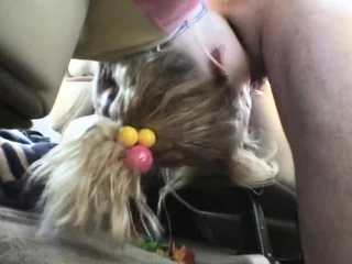 Blonde amateur anal riding my dick