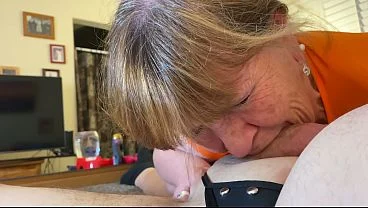 Compilation of scenes of old Gilf giving multiple moaning blowjobs