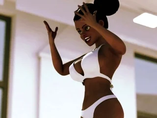 Ebony Hotties Locker Room Fucking – 3D Hentai (ENG Voices)