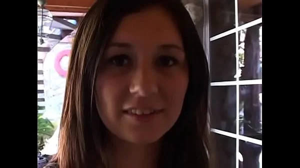 Pretty brunette gets rammed in her ass with a hot cock