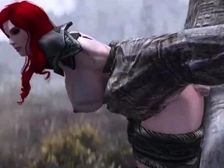 The Giant fucked and stretched this juicy little warrior