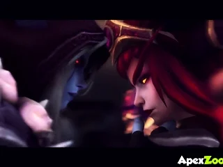 Tight ass Warcraft futanari sluts sex session