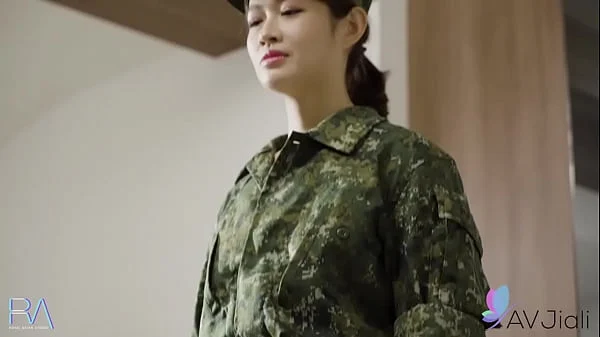 Ye Chenxin sucks and fucks a hot sexy soldier that is under her command. She loves to give blowjobs.